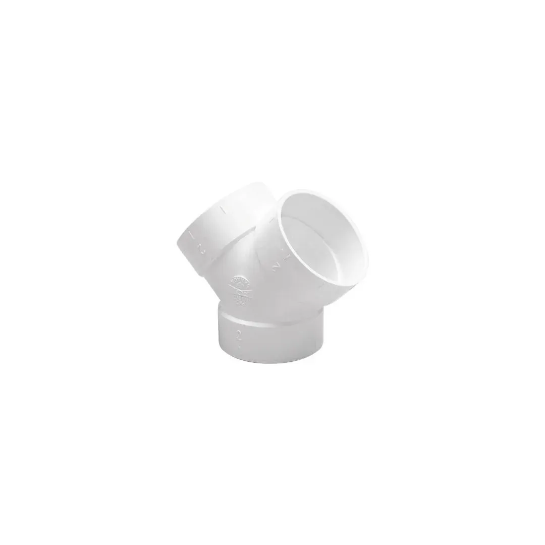Dubbel T-stuk 2 × 45° PVC Ø 50,8 mm