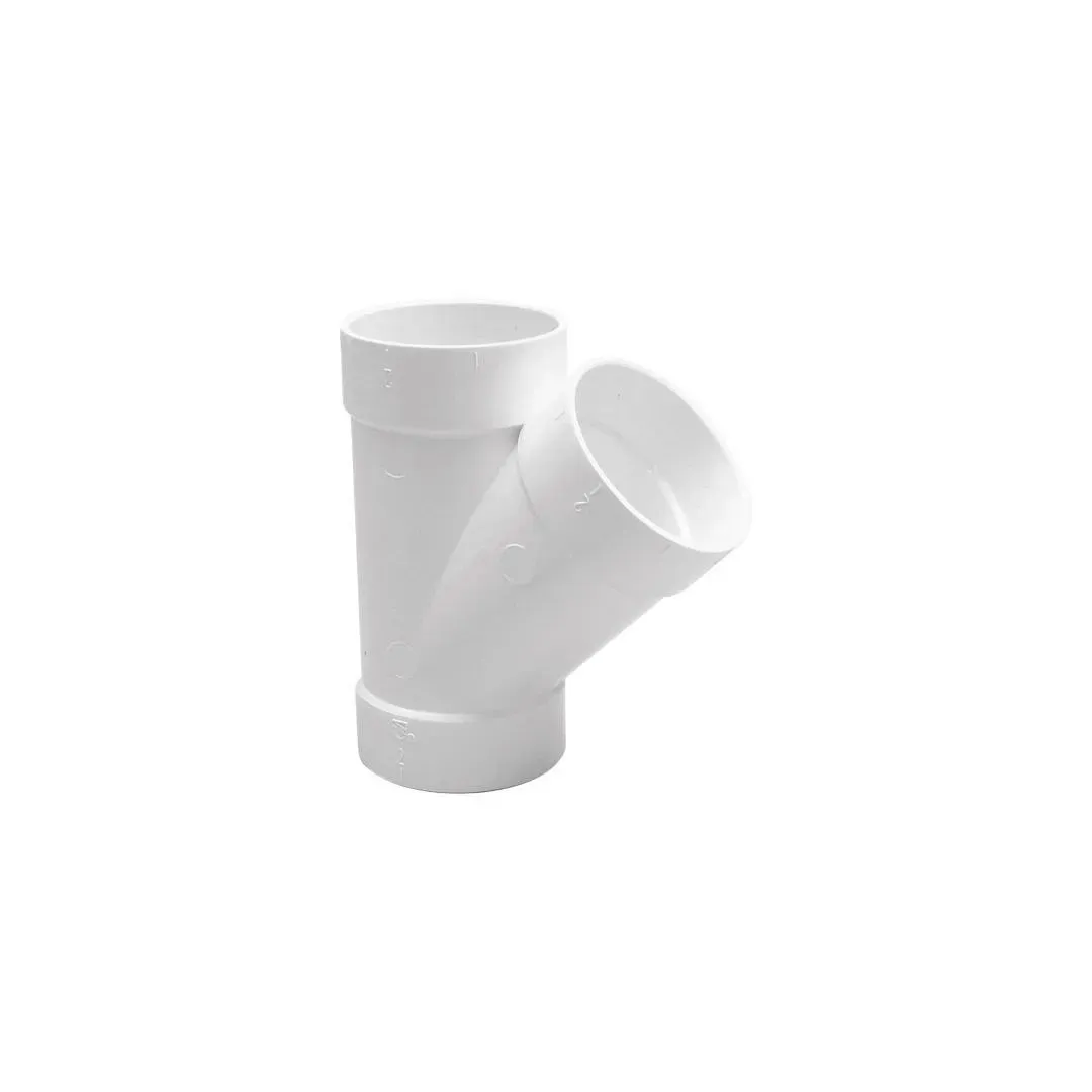 T-stuk 45° met bocht PVC Ø 50,8 mm