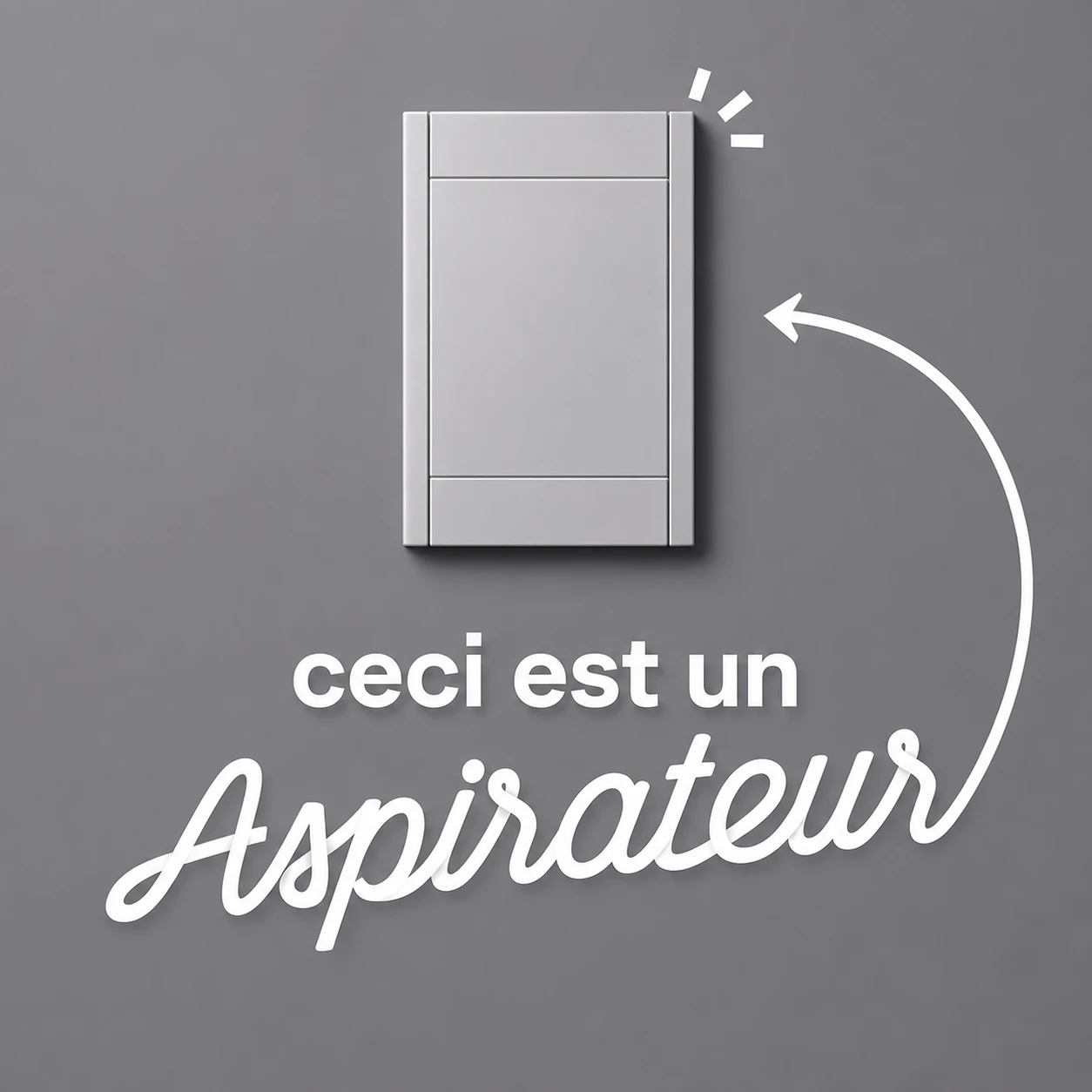 Boîtier mural Retraflex encastré et discret : ceci est un aspirateur